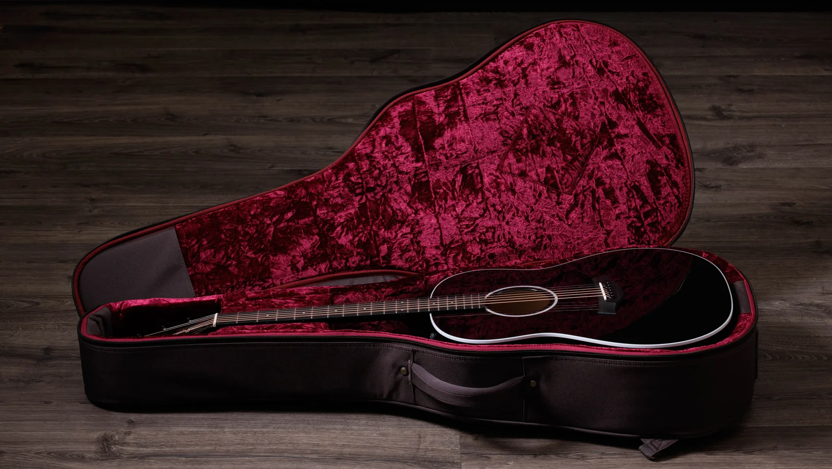 217e-BLK PlusBig Leaf Mapleアコースティック エレクトリック ギター